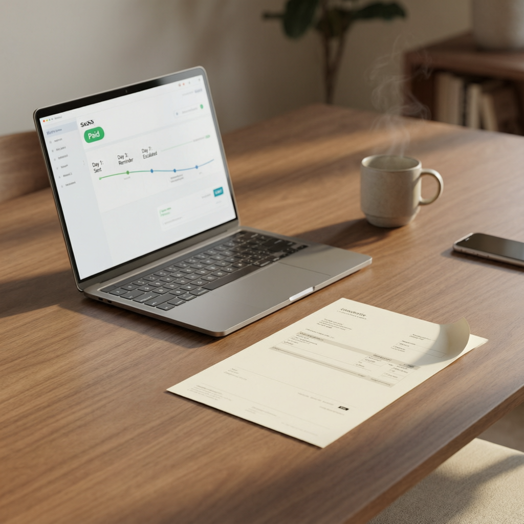 An invoice agent is a piece of software that handles the entire billing reminder process on autopilo