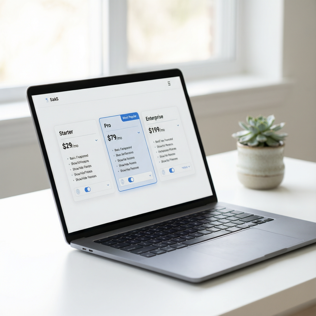 Next, connect those rules to actions. Your pricing page needs a way to change dynamic elements — lik