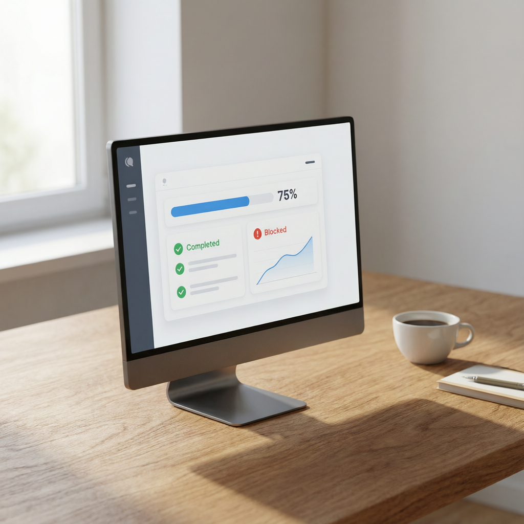 Clients often ask for meetings because they equate face time with progress. But progress is measurab