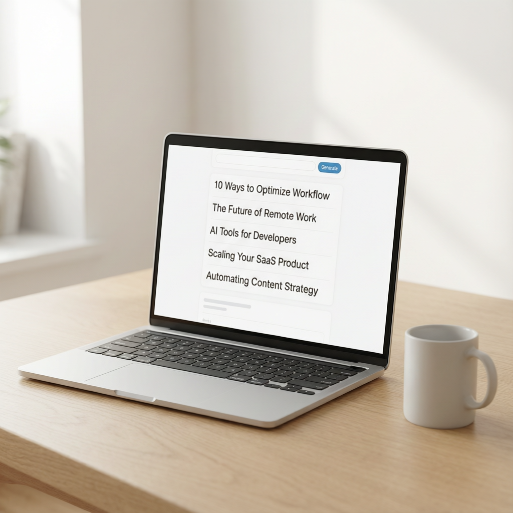 Consider an ai tool to generate blog topics from a keyword. You could build a small SaaS around that