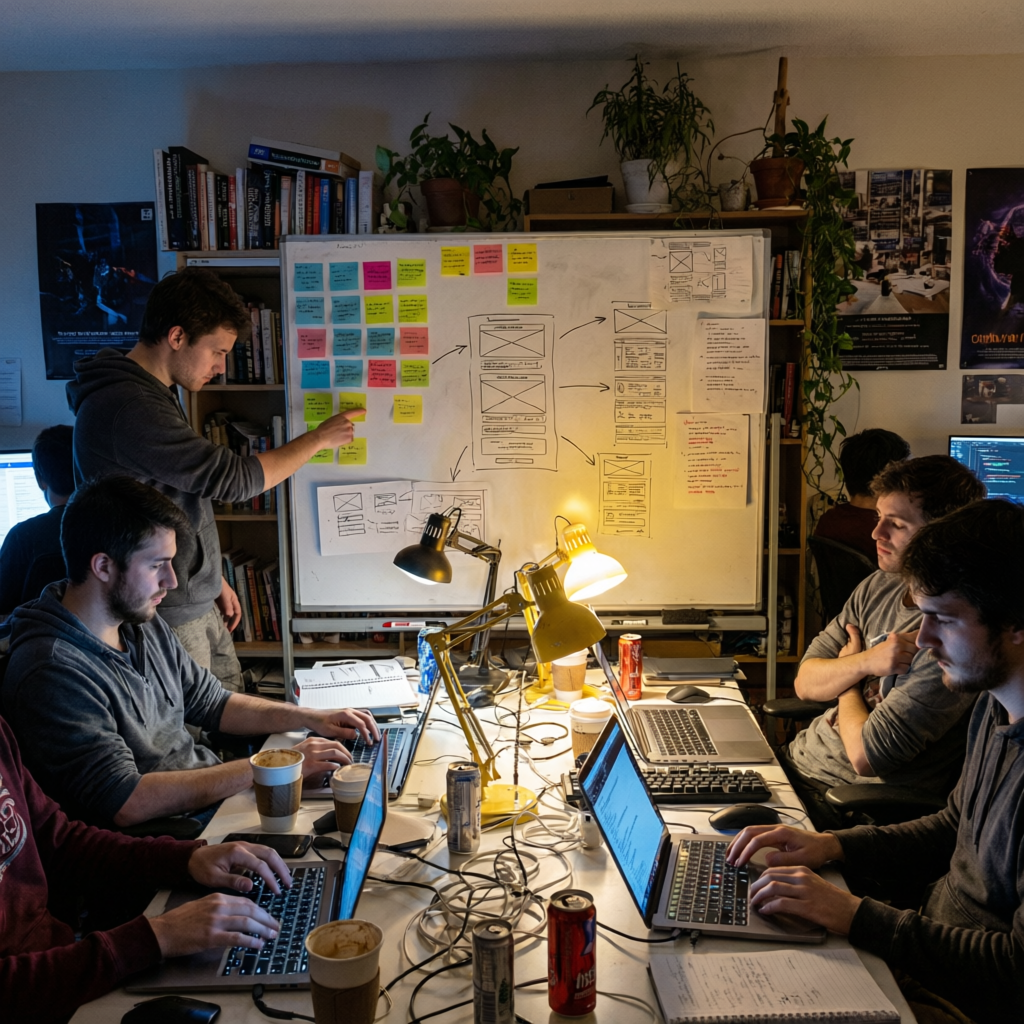 This also means we have to be scrappy. Our team works on this after class, on weekends, during holid