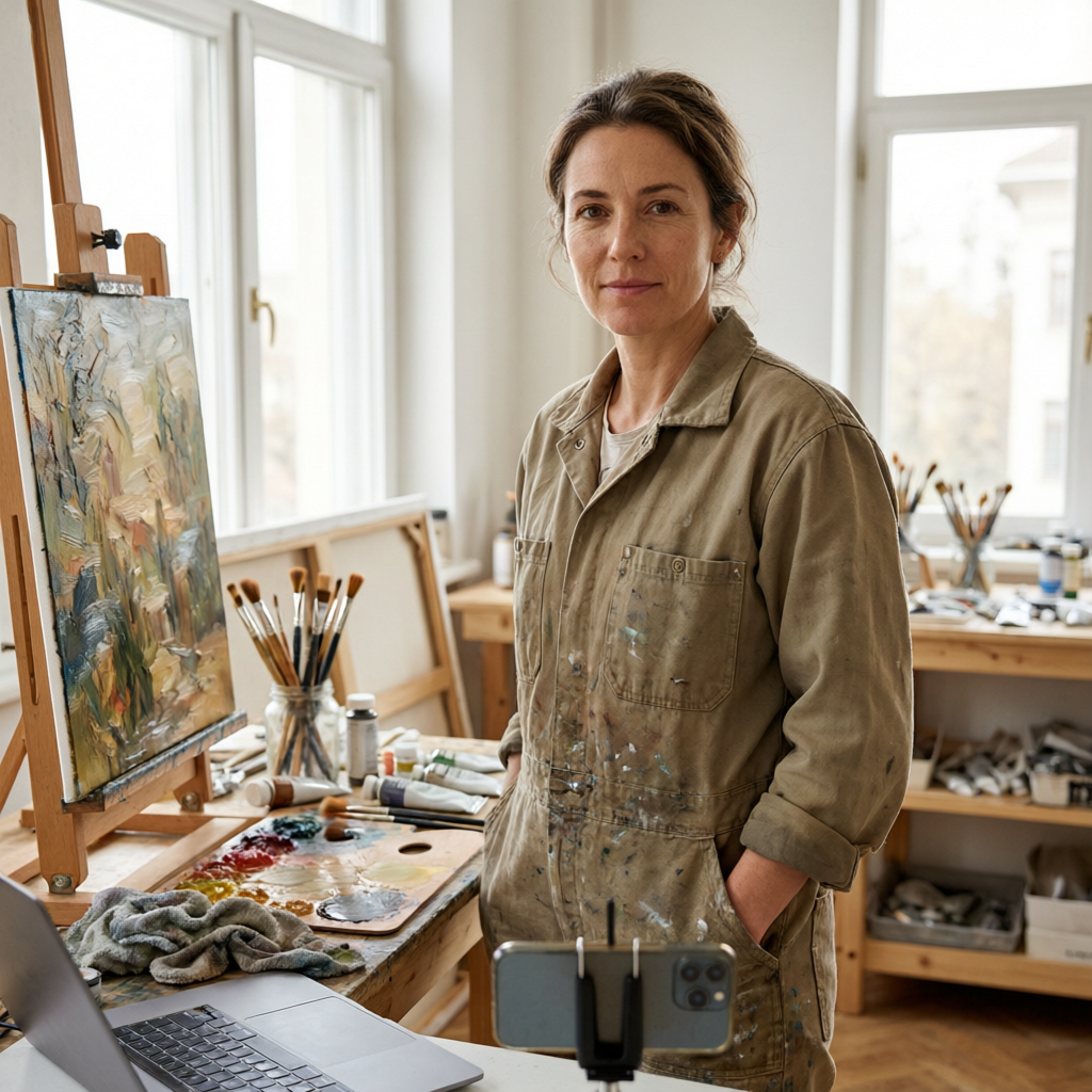 I watched a painter turn her technique into a $12-a-month membership. She shared one video a week. S
