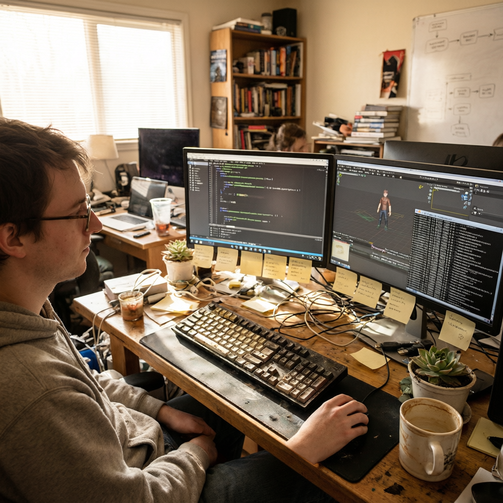 We also learned that the best debugging comes from normal play, not stress tests. One player grindin