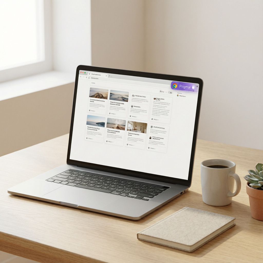When you find a good article or quote online, the Prigmar chrome extension lets you save it directly