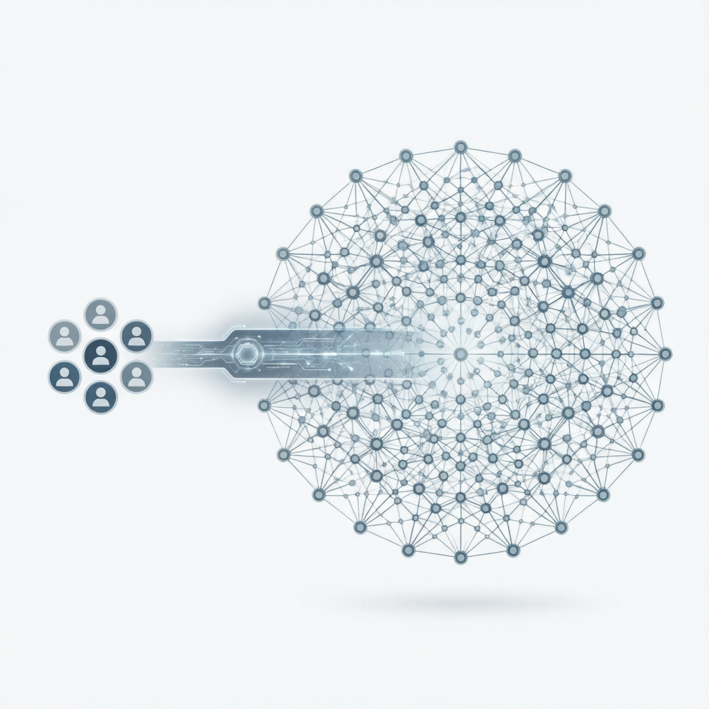 This model works because it scales infinitely. As a freelancer, I could handle maybe five clients a 