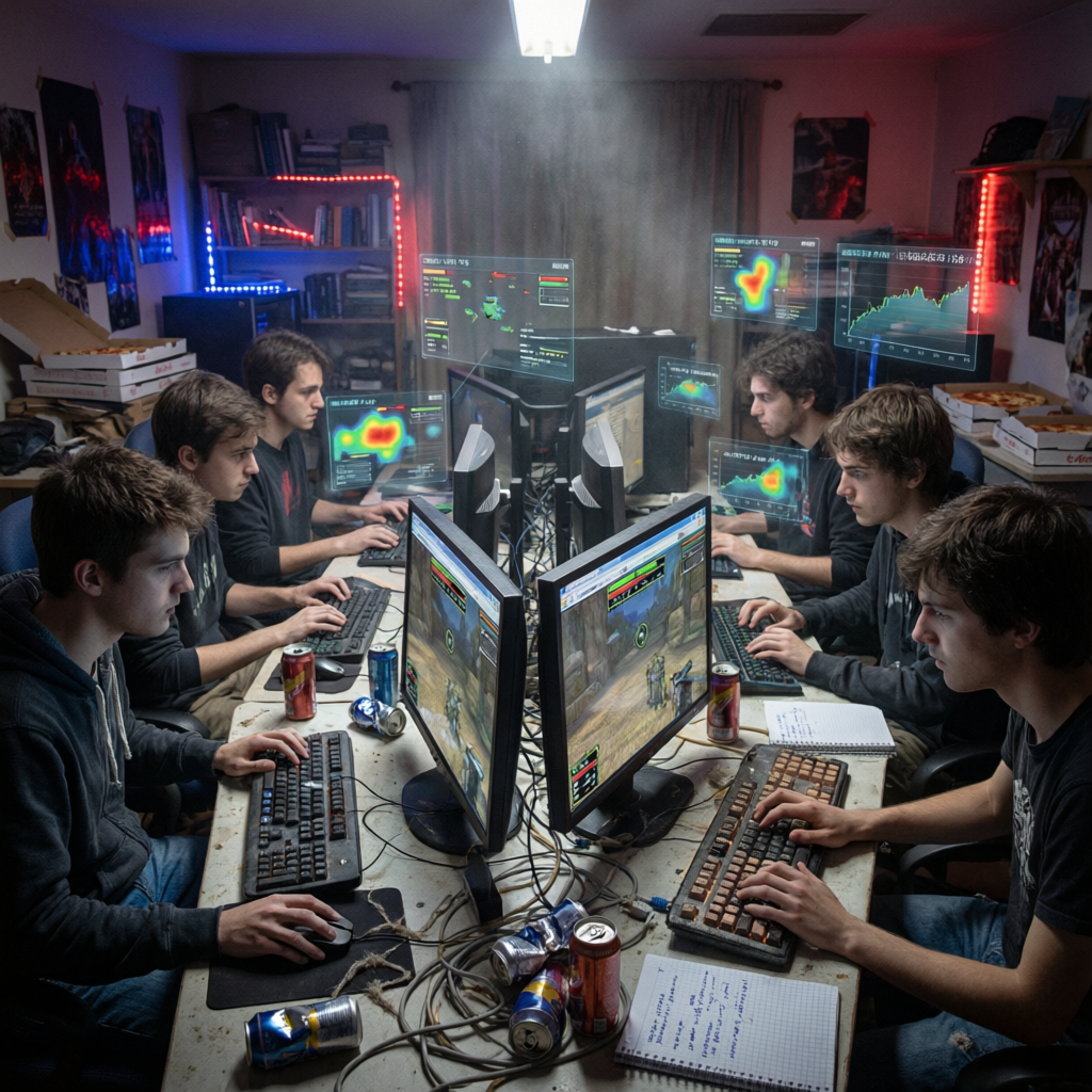 In open source shooter games, feedback loops are everything. Our community plays online multiplayer 